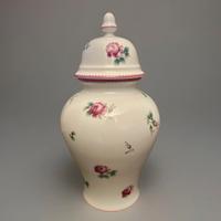 Vaso con coperchio  Richard Ginori dec.roselline