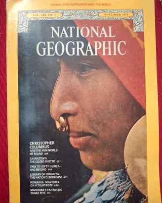 rivista National Geographic in inglese 1975
