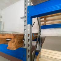 4 Scaffali metallici porta pallet