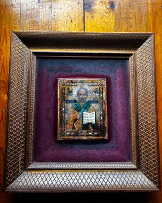 Antica Icona Russa di San Nicola Taumaturgo