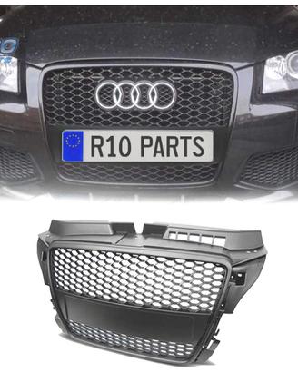 GRIGLIA AUDI A3 8P 08-12 LOOK RS3 NERO