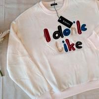 Felpa donna felpata calda oversize invernale panna