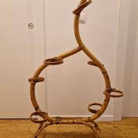 Pianta etagere bambù anni 50 stile Franco Albini