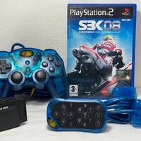 Set Mad Catz Blue PS2 | Controller + DVD Remoto