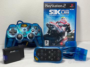 Set Mad Catz Blue PS2 | Controller + DVD Remoto