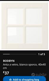 Ante cucina Bodbyn Ikea cucina bianche con vetro 