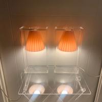 coppia Lampada Light Air Kartell in tessuto, rosa