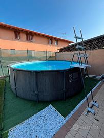 Piscina Intex Prisma Frame 457x122cm, pompa sabbia