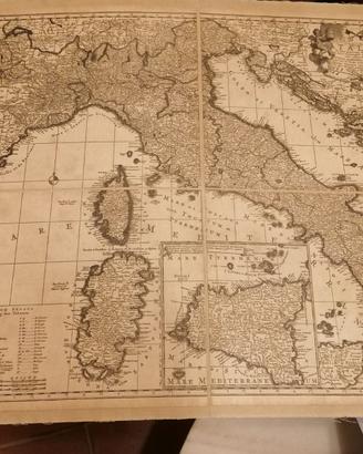 Mappa Italia XVII secolo