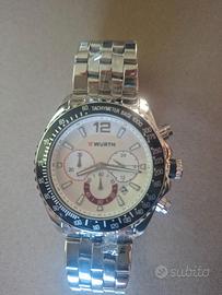 Orologio cronografo creato in acciaio 50° Wurth