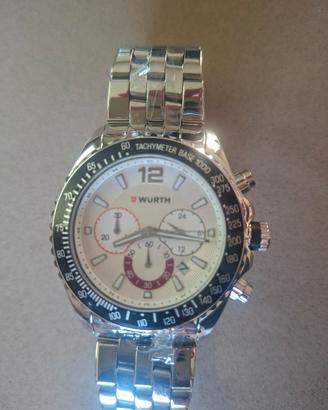 Orologio cronografo creato in acciaio 50° Wurth