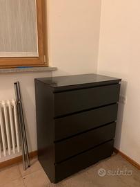 Frigor da incasso con mobile e 2 cassettiere nere