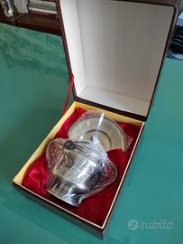 set zuccheriera in peltro anni '60 pezzo vintage