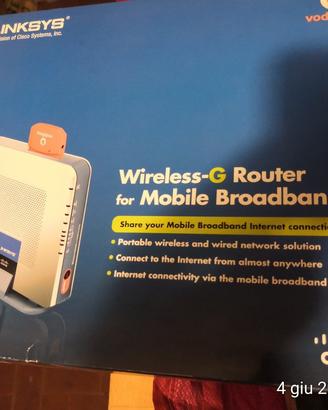 Linksys Wireless-G Router for Mobile Broadband WRT