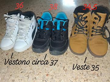 Stock scarpe bimbo varie taglie
