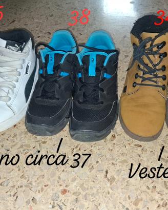 Stock scarpe bimbo varie taglie