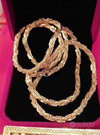 Collana Unisex cm60 rame Placcato Oro18kt (750)