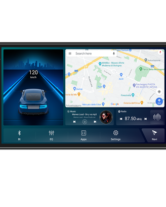 ANDROID autoradio universale 7 pollici GPS USB BT