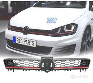 GRIGLIA VOLKSWAGEN VW GOLF 7 12-17 GTI NERO ROSSO