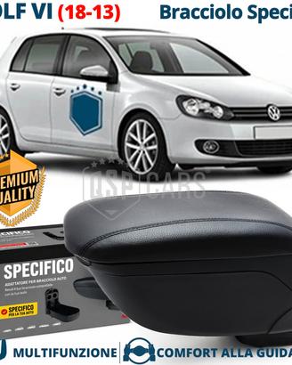 Bracciolo SPECIFICO Per VW Golf 6 in PELLE-PU