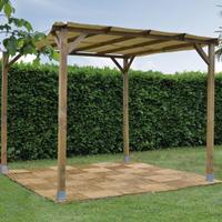 PERGOLA PERGOLATO GAZEBO IN LEGNO TETTOIA 3x3 MT