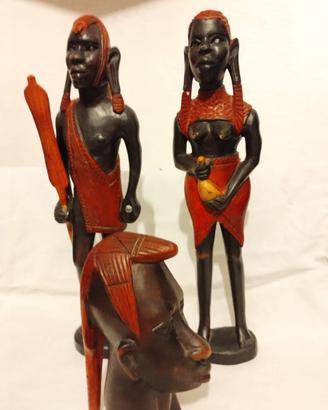 Statuette africane d'ebano