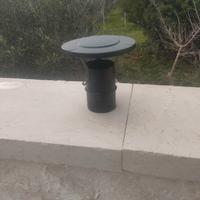 Terminale  nero 80 canna fumaria 