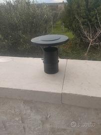 Terminale  nero 80 canna fumaria 