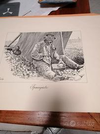2 litografie di Gino Toni vintage