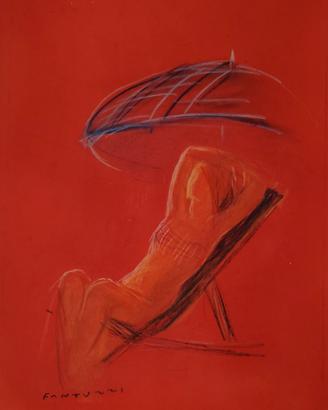 Eliano Fantuzzi: Donna sulla sdraio