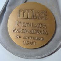 Medaglia prima colata Acciaieria Trieste