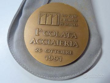 Medaglia prima colata Acciaieria Trieste
