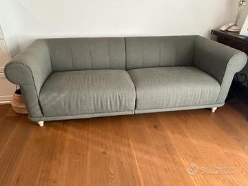 Divano stoffa 3 posti stile Chester mod. Viskafors
