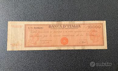 10.000 lire Titolo Provvisorio settembre 1949