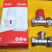 4 KIT DANFOSS valvola, detentore e termostatica 