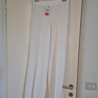 Pantaloni Mango bianchi nuovi, con cartellino