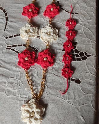 completo collana e bracciale fatte a mano 