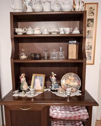  Credenza  legno con contenitore