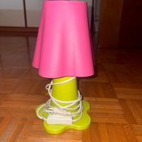 Lampada da comodino rosa/verde
