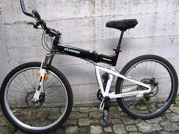 Mountain bike muscolare Ecosmo 26" pieghevole 