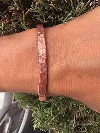 Bracciale rame puro - martellato