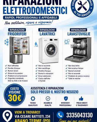 Riparazioni Frigoriferi Lavatrici Lavastoviglie