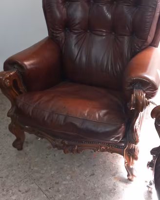 Poltrone pelle Chesterfield 