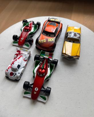 Lotto 5 macchinine Cars Disney Pixar Mattel