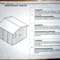 Casetta da giardino per attrezzi in plastica
