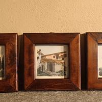 Quadri in legno con litografie 