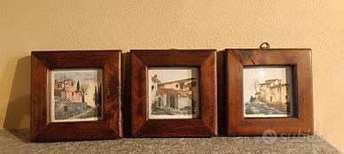 Quadri in legno con litografie 