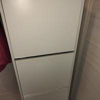 scarpiera bianca 135x28x28