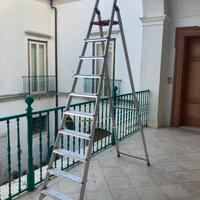 Scala a forbice 1o gradini + appoggio
