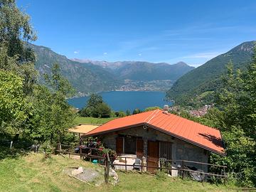 Baita affacciata sul lago Ceresio